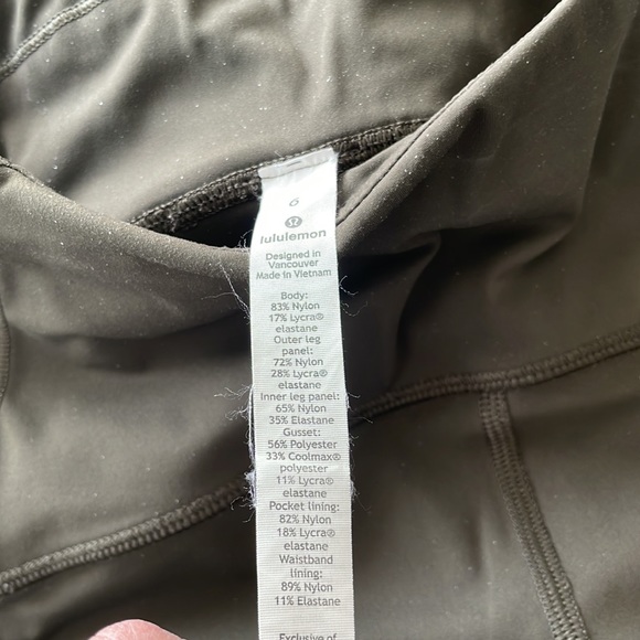 Lululemon olive green yoga pants - Picture 3 of 7